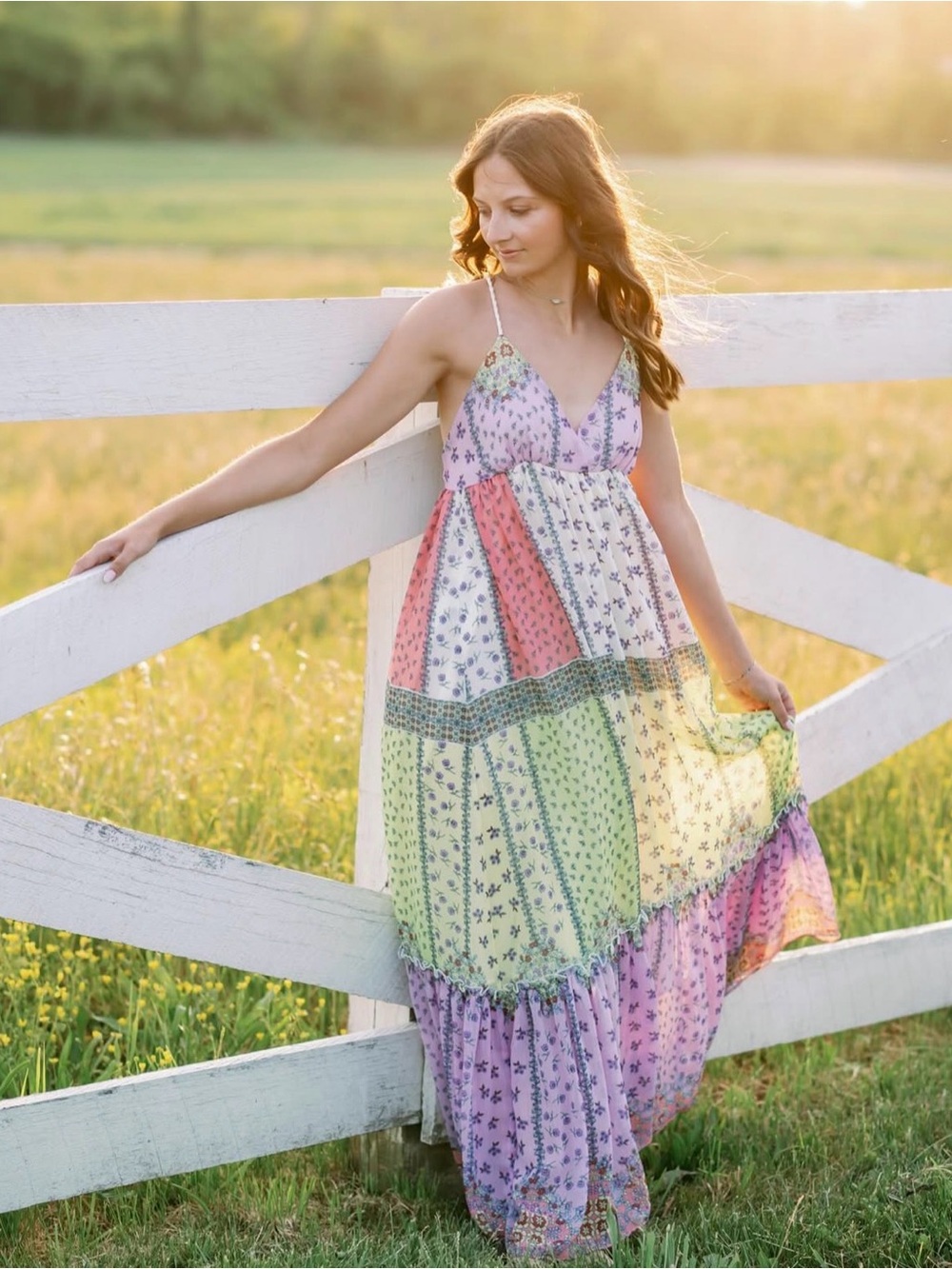 Forever 21 Floral Patchwork Dress